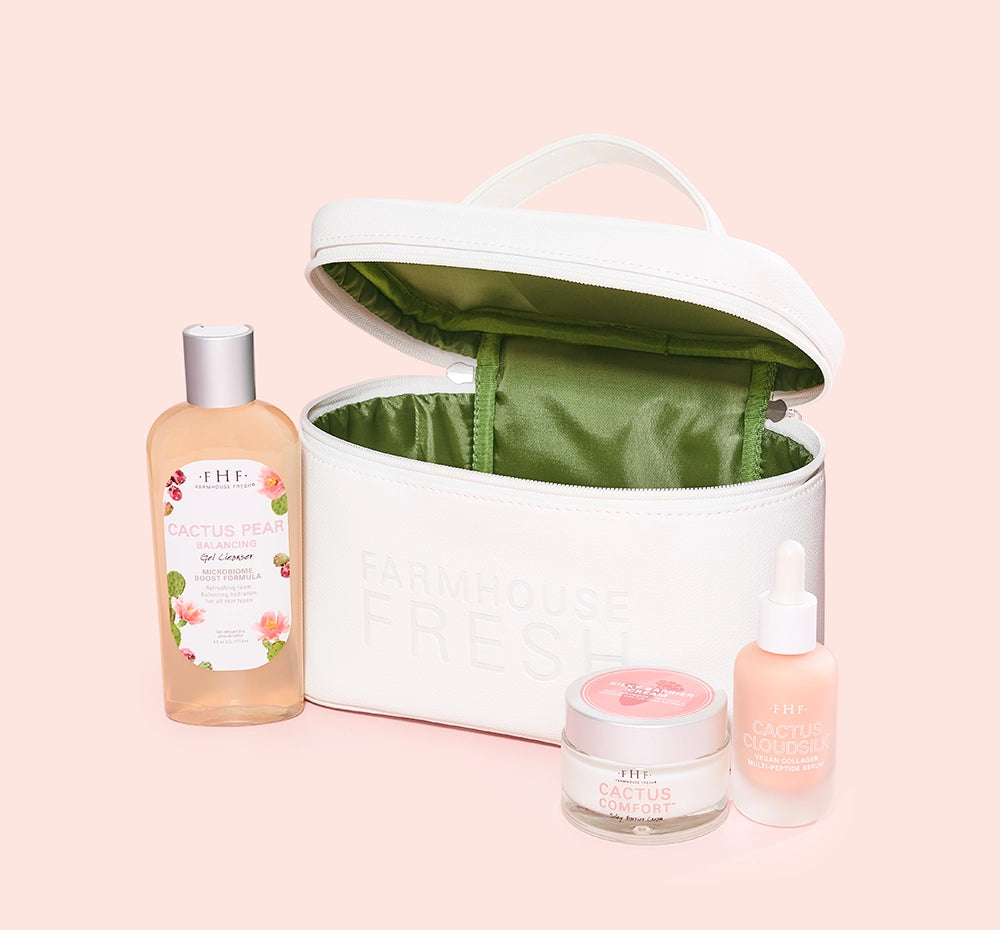 prickly pear cactus skin care Cactus Pear Collection Facial Set – FarmHouse Fresh