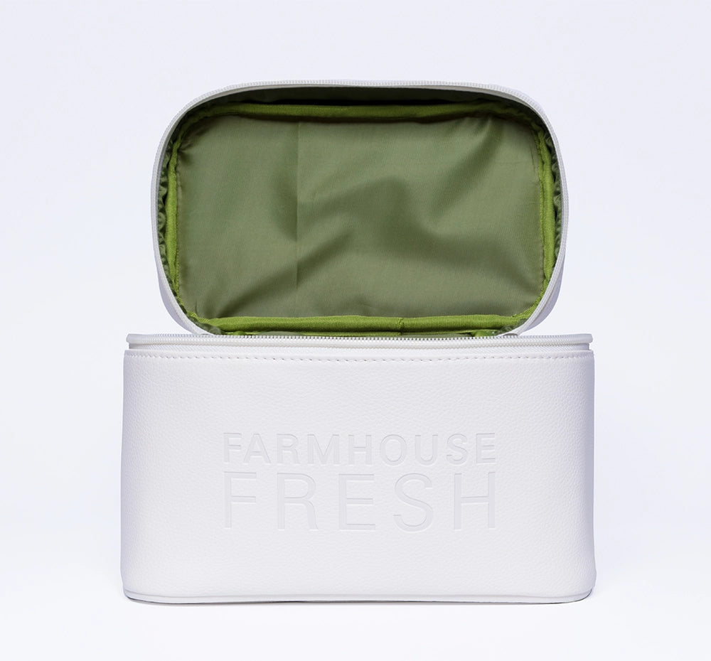 FHF Vegan Leather Cosmetic Bag