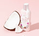 A bottle of FarmHouse Fresh Three Milk Whipfoliant for gentle coconut cleansing