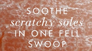 A video showing the velvety texture and hydrating benefits of FarmHouse Fresh Enrich Mint Foot Rescue Mask.