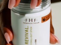 A video of Cool Revival Body Balm with CBD by FarmHouse Fresh that demonstrates its cooling and moisturizing properties.