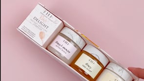 A video explaining benefits of each of the three products from Pedi Delight Instant Pedicure Sampler by FarmHouse Fresh for silky smooth feet.