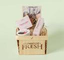 Farmhouse Fresh Blackberry Lip Gift Basket on green background - a good gift for any occasion.
