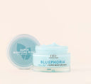 A jar of FarmHouse Fresh Bluephoria Chill-Out Super Moisture Mask that absorbs deep into the skin to reveal a soft, supple, luminous complexion.