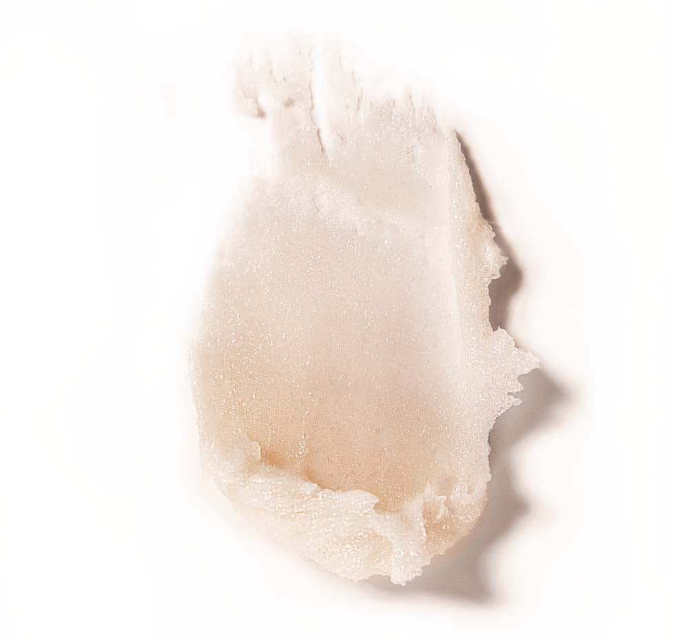 A texture smear of FarmHouse Fresh One Fine Day sugar Face Polish made for dry, sensitive skin.