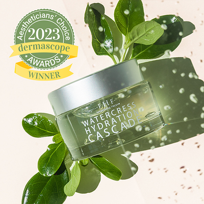 DERMASCOPE's 2023 Aestheticians' Choice Award for Best Oil-Free Moisturizer Goes to Watercress Hydration Cascade<sup>®<sup>