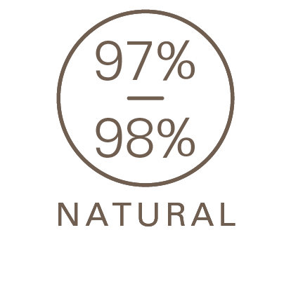 97% to 98% Natural