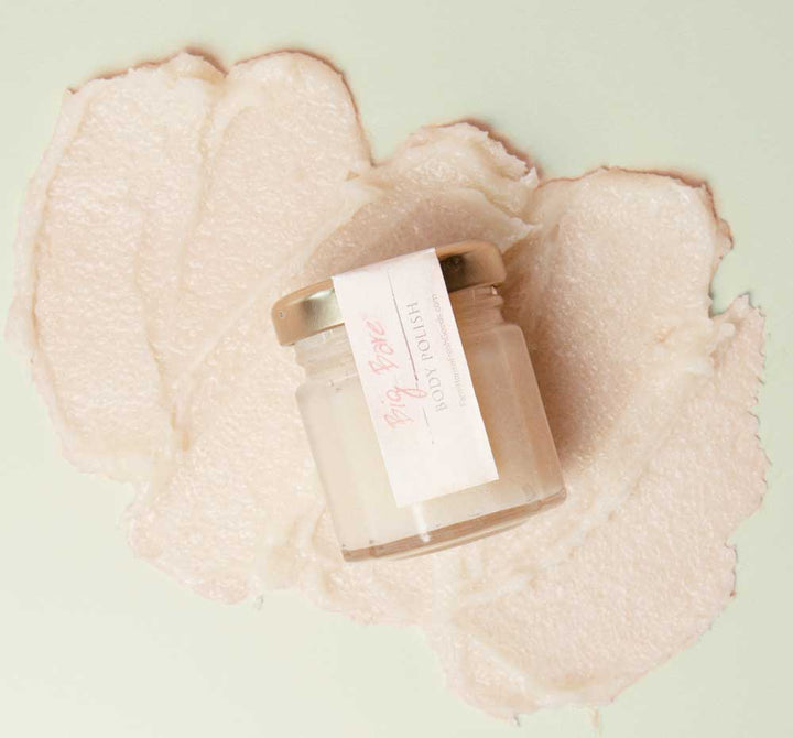 Big Bare® Organic Whipped Shea Butter Body Polish 1.5 oz - Glass Sample