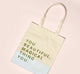 The back side of FarmHouse Fresh canvas Gifting Tote that reads: You beautiful, magical thing you.