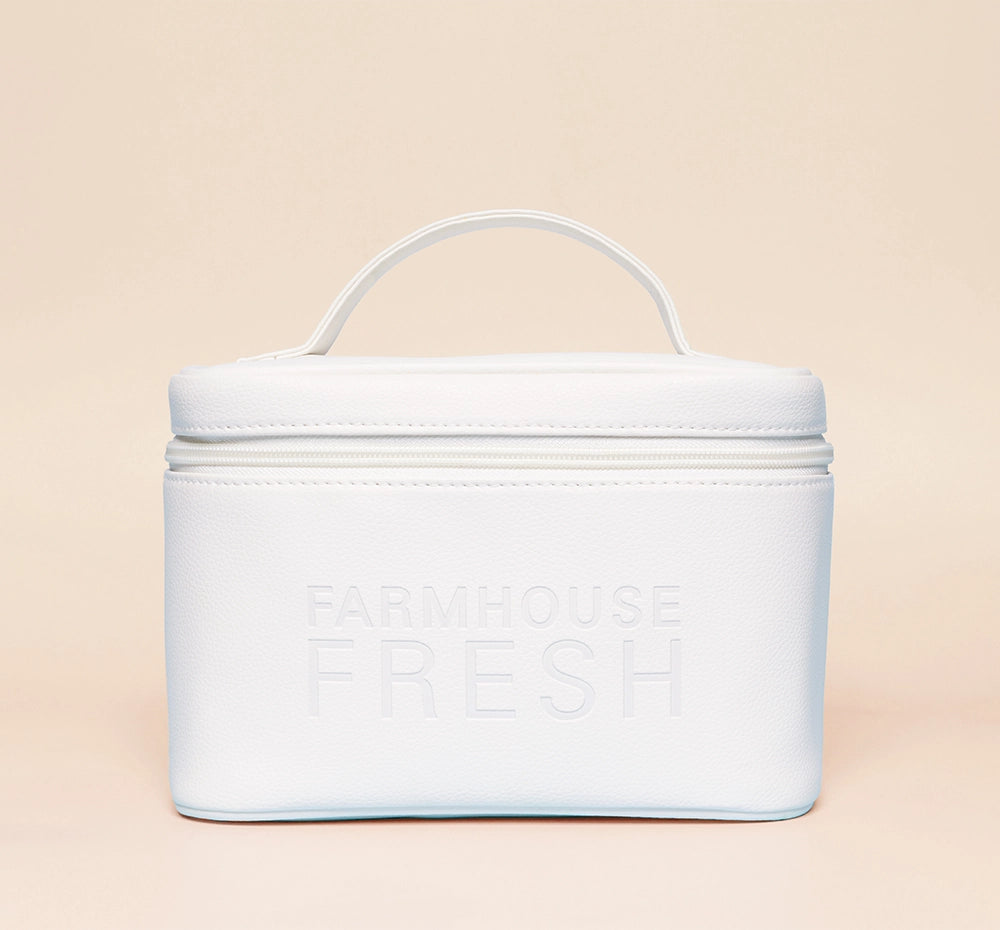 FHF Vegan Leather Cosmetic Bag