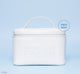 Free FarmHouse Fresh white vegan leather cosmetic bag that comes with Smurfs Full Collection Bundle.