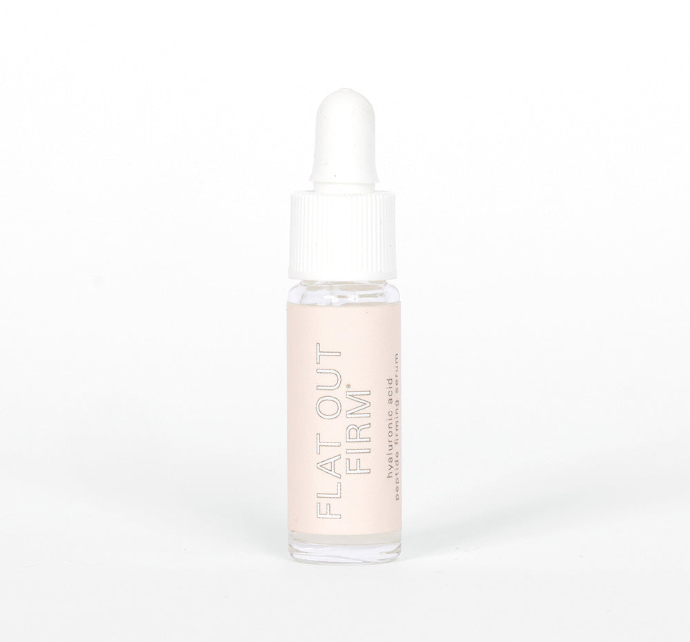 3 ml sample of Flat Out Firm Hyaluronic Acid Peptide Firming Serum