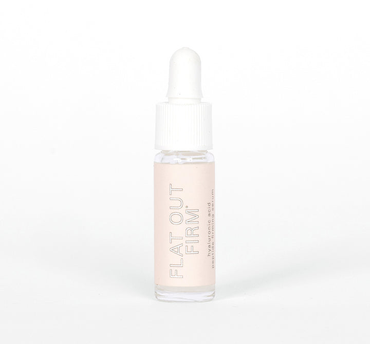 3 ml sample of Flat Out Firm Hyaluronic Acid Peptide Firming Serum
