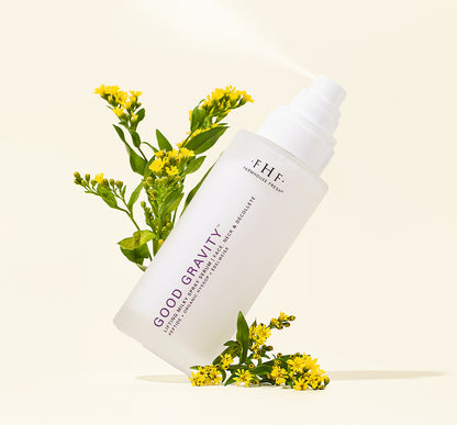 FarmHouse Fresh Good Gravity lifting milky spray serum with yellow flowers