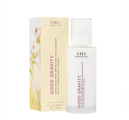 FarmHouse Fresh Good Gravity Lifting Milky Spray Serum bottle and packaging