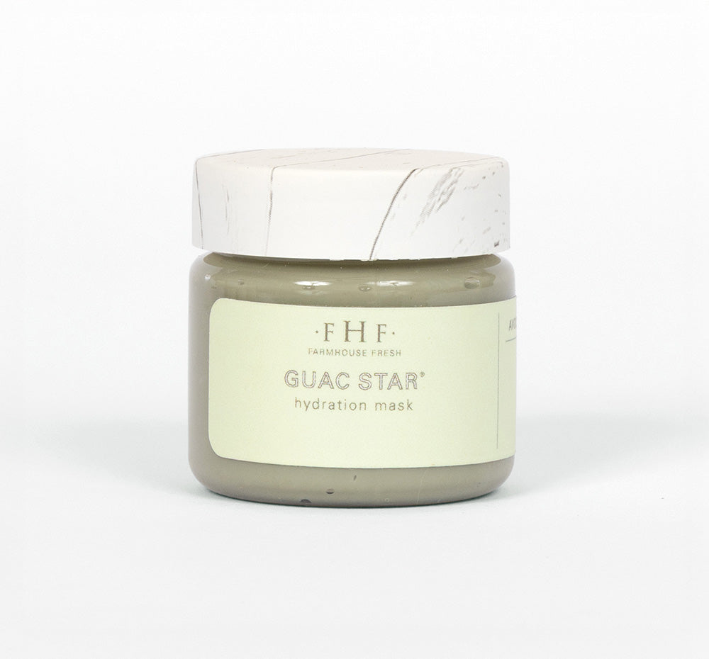 Sample of FarmHouse Fresh Guac Star hydrating face mask.