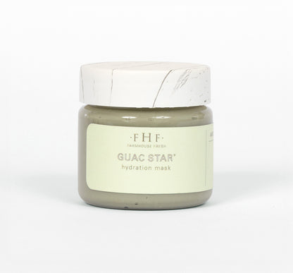 Sample of FarmHouse Fresh Guac Star hydrating face mask.