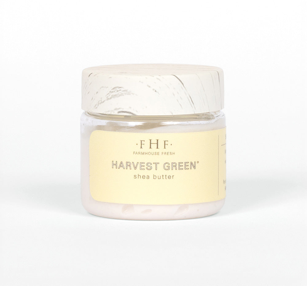 1oz sample size of Harvest Green Shea Butter