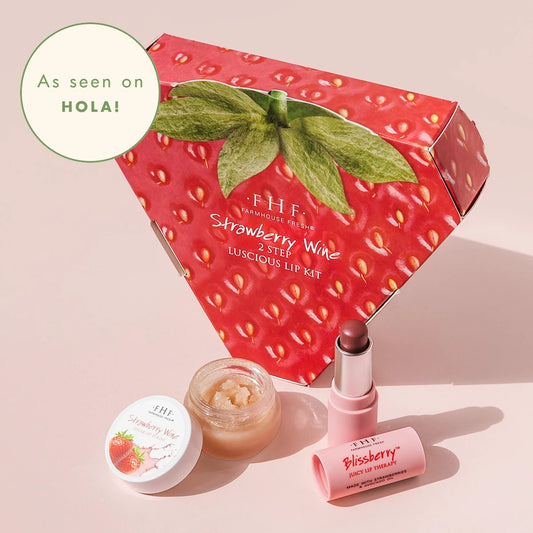 Trendy Gifts for Teens That Will Earn You Major Cool Points featuring FarmHouse Fresh Strawberry Wine Luscious Lip Kit
