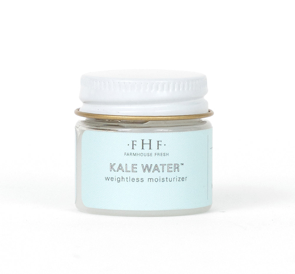 Sample of FarmHouse Fresh Kale Water Weightless Moisturizer on a white background