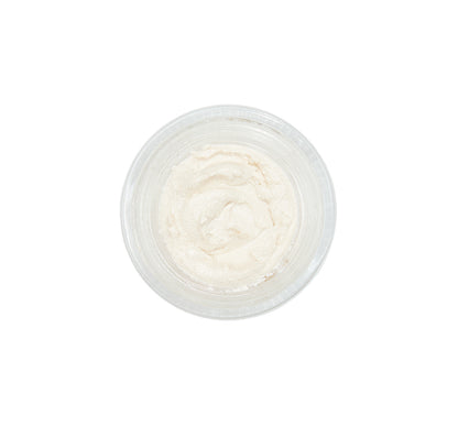 FarmHouse Fresh Mini Platinum Moon Dip iridescent facial mousse moisturizer in open glass jar