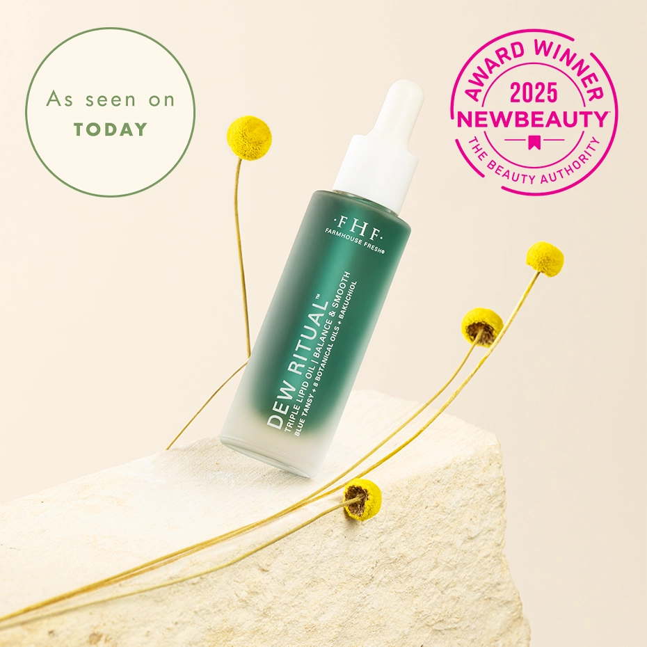 Best Face Oil for Aging Skin featuring FarmHouse Fresh Dew Ritual Face