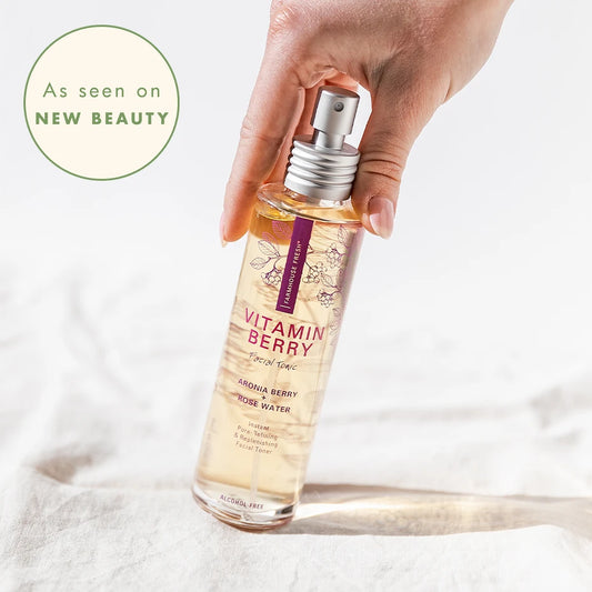 The Hardest-working Facial Mists That Keep Skin Glowy From 9–5 featuring FarmHouse Fresh Vitamin Berry