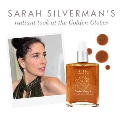 Sarah SIlverman's radiant look at the Golden Globes