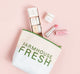 FarmHouse Fresh Quench On-the-Go Limited Edition Set that includes a Shea Butter Sampler, strawberry lip balm and a free cosmetic bag.
