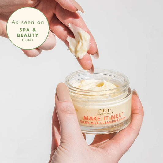 The Best Vitamin C Beauty Products for Skin featuring FarmHouse Fresh Make It Melt Silky Milk Cleansing Balm