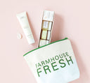 FarmHouse Fresh Velvet Slippers Limited Edition Gift set that includes Pedi Delight Instant Pedicure Sampler and nourishing Honey-Chai Steeped Milk Lotion for Hands.