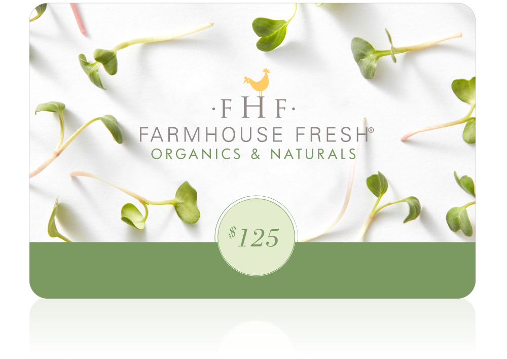 Farmhouse Fresh $125 digital gift certificate.