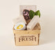 Farmhouse Fresh Beach Lip Gift Basket filled with juicy and nourishing lip products.