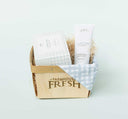 FarmHouse Fresh Coconut Cream Harvest Gift Basket that includes a shea butter soap and hand cream.