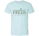 The front view of FarmHouse Fresh® Donation T-Shirt in light blue color.