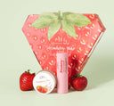 FarmHouse Fresh Strawberry Wine 2-Step Luscious Lip Kit that includes an exfoliating lip polish & creamy tinted lip balm housed in a strawberry-shaped gift box.