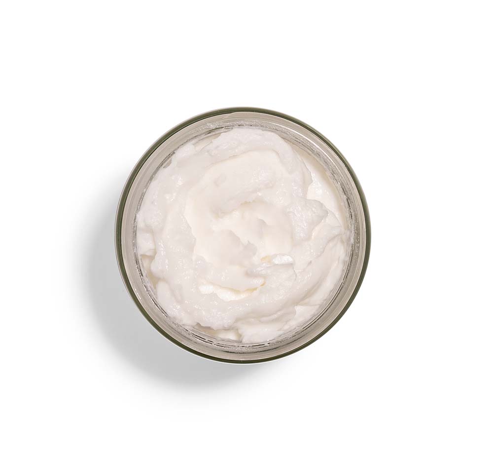 A jar of FarmHouse Fresh Timescape Face Polish for aging skin that leaves face feeling smooth and silky.